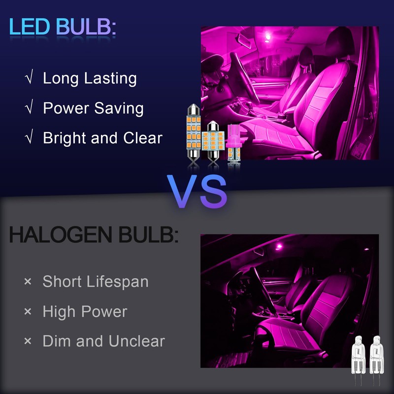 NTNEV 24PCS LED Interior Replacement Bulbs, Interior Car Lights, Dome