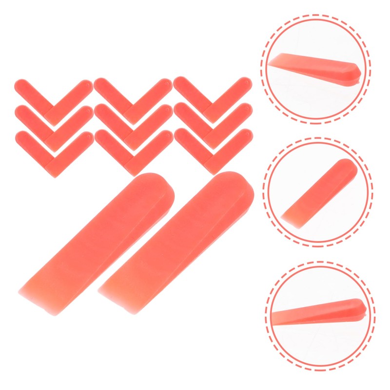 Operitacx 100Pcs Tile Leveling Wedges Durable Plastic Spacers for Precise