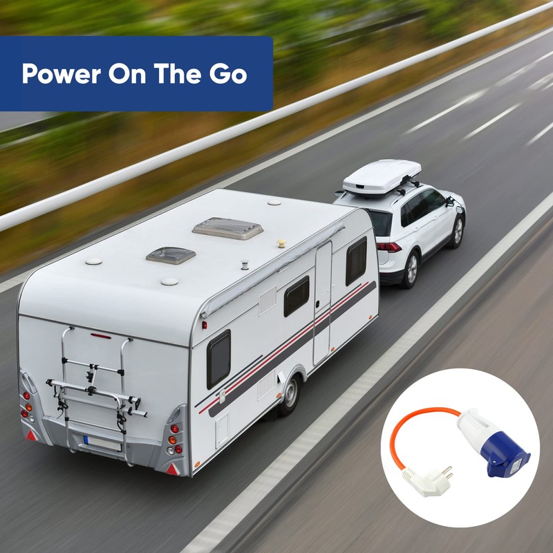 Leisurewize – Caravan Mains Adaptor Hook Up Leads, Motorhome Electric