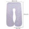 SHANNA Pregnancy Body Pillowcase, Cotton U Shape Maternity Pillowcase 80