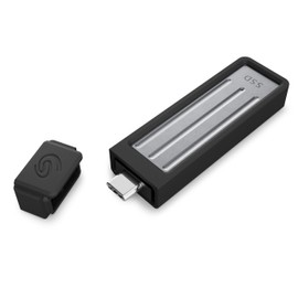 Seagate Ultra Compact 1TB SSD External 1000MB/s, USB 3.1 Type C, Data Rescue Service, Dark Blue, (STMX1000400)