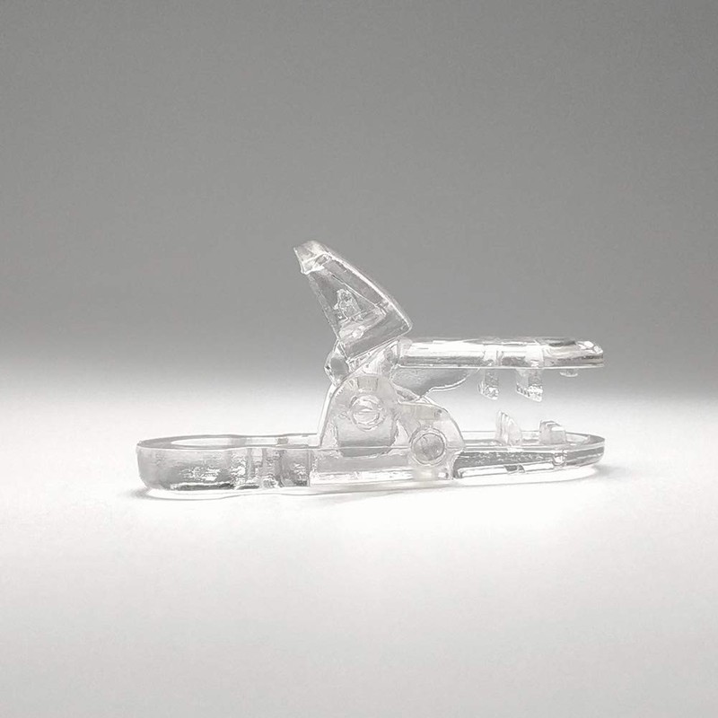 One Touch Clip, 0.2 inch (5 mm), Fish Clip, Clear