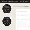 Weekly Planner pad - Weekly Calendar Notepad with 52 Tear-Off
