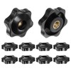 HARFINGTON 12pcs Star Knobs 1/4-20 Female Thread 1.26" (32mm) 6-Point