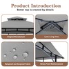 SCOCANOPY Upgraded Ripstop Fabric Replacement Canopy Grill BBQ Gazebo Roof
