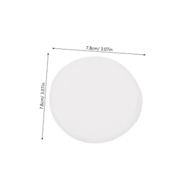 Baluue Organic Cotton Makeup Removal Pads 10pcs Reusable Facial Rounds Alternative Sterilized Cotton for Sensitive Skin