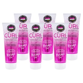 The Curl Company 6 x 200ml Multipack of Enhance & Perfect Curl Cream, Professionally Formulated with Nourishing Curplex with Moringa Oil, Eliminates Frizz, Ads Shine, Vegan & Cruelty Free