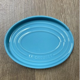 Le Creuset "Turquoise" 6.5" Oval Spoon Rest LE CREUSET Teal NWT Stoneware Utensil Rest