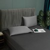 Luofanfei Fitted Sheet 140 x 200 cm, Grey Anthracite Box