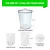 FORID 13 Gallon Trash Bags - Clear Plastic Garbage Bags