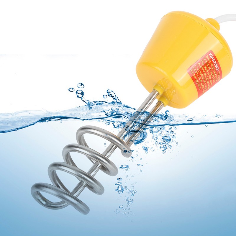 2m Floating Electric Immersion Water Heater with Temperature Tester Yellow