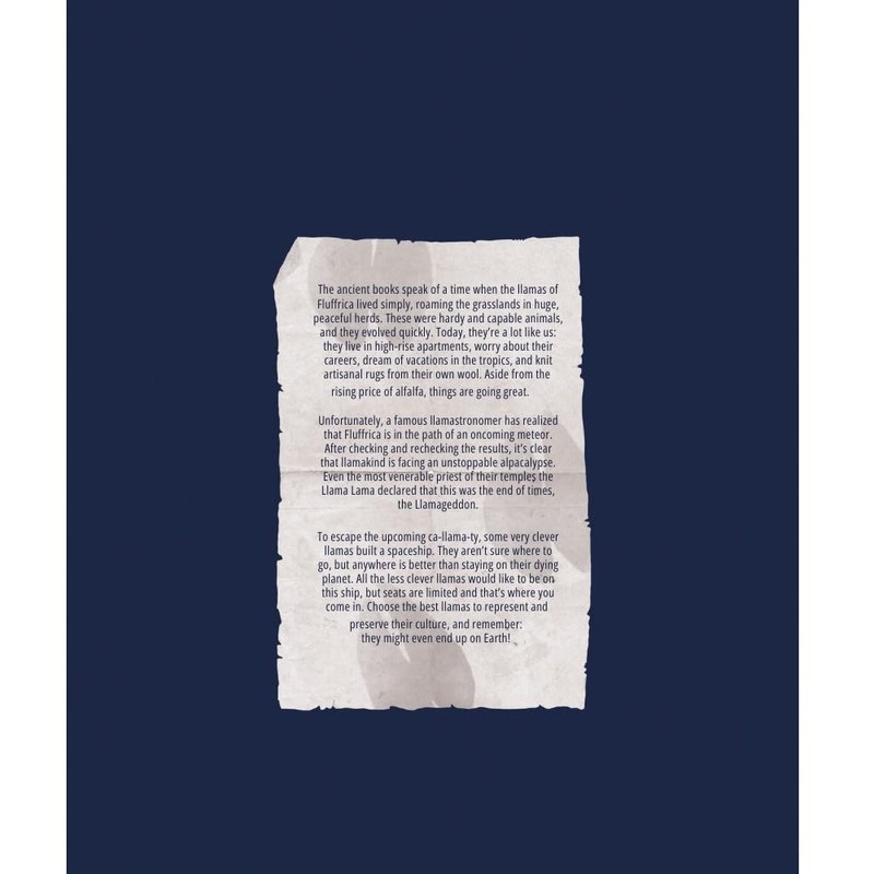 Llamageddon Hilarious Friends-Family Board Game - for 3-6 Players -