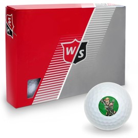 Justice League Green Arrow Character Wilson Golf Balls 12 Pack, Regulation Size Full Color Premium Golf Balls