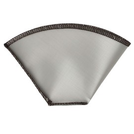 Captain Stag UW-3533 Coffee Filter, Dripper, Stainless Steel Mesh Filter, For 2-4 Cups, Foldable, Silver, Product Size (W x H): Approx. 0.6 x 0.37 inches (15 x 9.5 mm) (when stored)