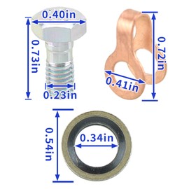 MOTOALL Fuel Return Line Banjo Bolt Washer for Dodge Cummins 1989-199812V 4bt 6bt 6ct