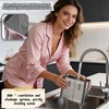 SAYUANVA Stainless Steel Kitchen Utensil Holder with Hooks, 2-Tier Stainless