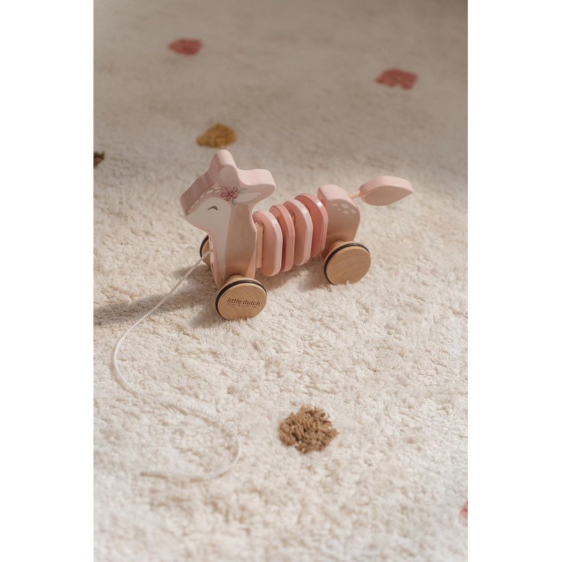 Little Dutch 7357 FSC Wooden Pull Along Toy Deer -