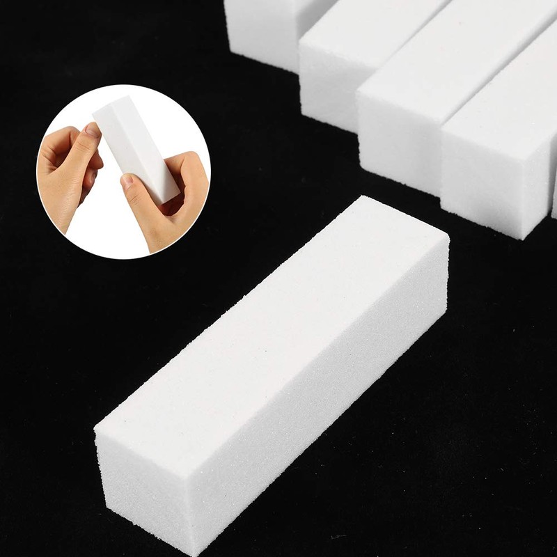 SUSSURRO Pack of 10 White Buffer Sanding Blocks Polishing Block