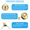 PATIKIL 17.5mm 20mm 25mm Ball Lamp Finials Caps Knob, 3pcs