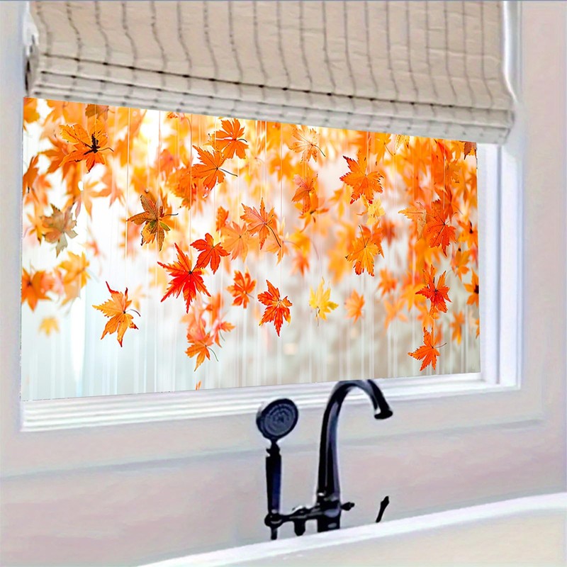 HOMETITUTE Stained Glass Window Film 39.3×17.7 Inchs Rainbow Window Film