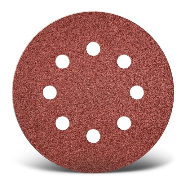 MENZER Red K100 Velcro Sanding Discs 115 mm 8-Hole for