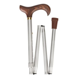 Joint Tech. Industry Co, Ltd 17601 Alloy Pole 100 kg/Foldable/Derby/Brass Ring Wood Brown/Silver