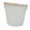 Half Circle Shape Plastic Wall Mounted Planter, Plant Flower Pot