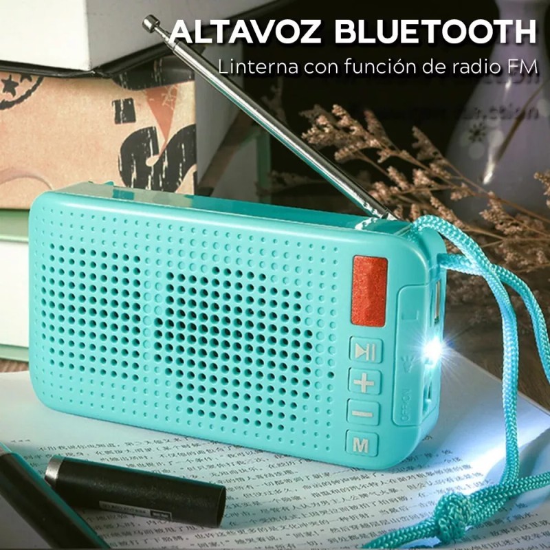 Maíz Bocina Lampara Portatil Carga Panel Solar Bluetooth Radio