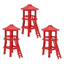 IWOWHERO 3pcs Observation Tower Models for Sand Table Scenery Model Accessories for Creative Dioramas and Landscapes