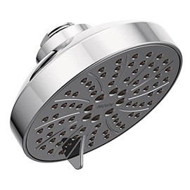 Moen Chrome Six-Function 4-1/2" Diameter Spray Head Eco-Performance Showerhead, 6512EP15