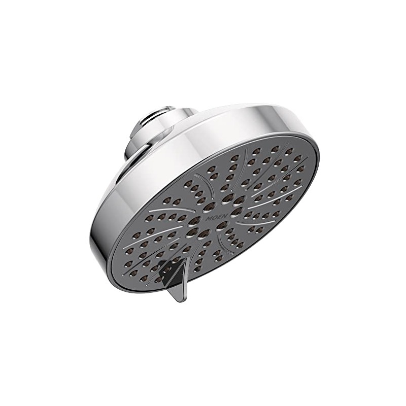 Moen Chrome Six-Function 4-1/2" Diameter Spray Head Eco-Performance Showerhead, 6512EP15