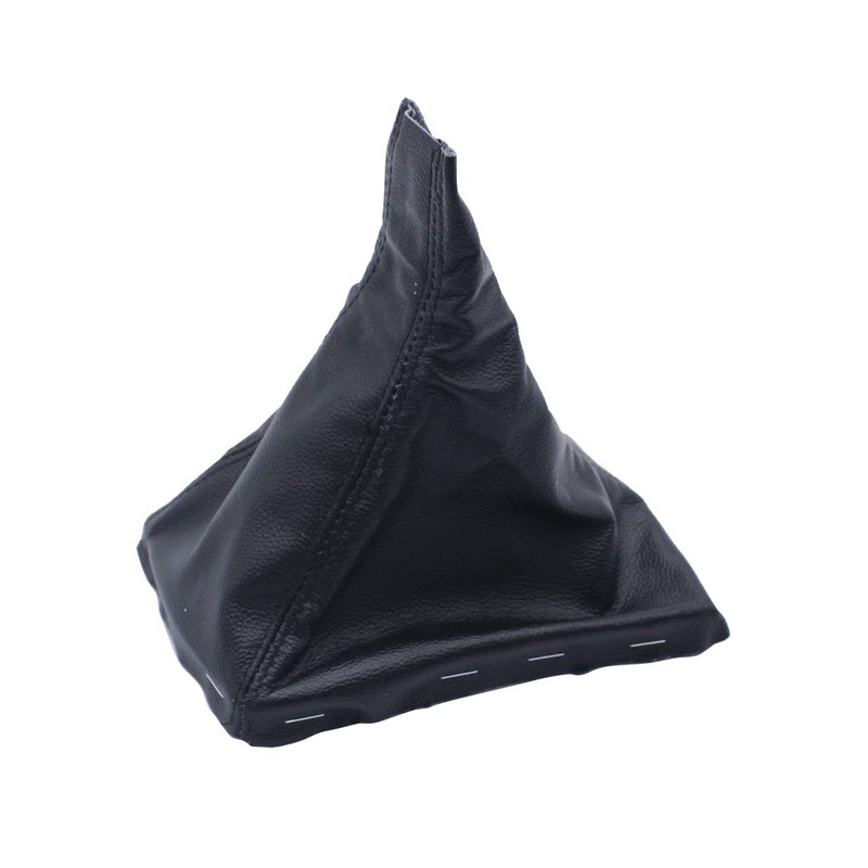 SHLPDFM Gear Stick Gaiter + Handbrake Gaiter Genuine Leather Black