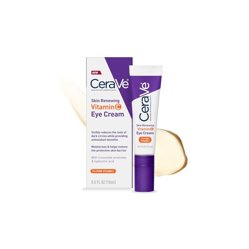 Cerave Crema Ojos Vitamina Que Renueva Piel Ácido Hialurónico Ceramidas