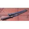 Tattva Tactical 41" Katana Samurai Sword Japanese Blue Blade Feather
