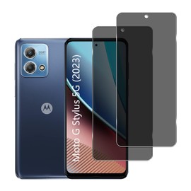 YIFNTAN [2 Pack] Tempered Glass Privacy Screen Protector for Motorola Moto G Stylus 5G (2023),Anti Fingerprint,9H Hardness,Anti Spy Anti Peeping,Compatible with Motorola Moto G Stylus 5G (2023)