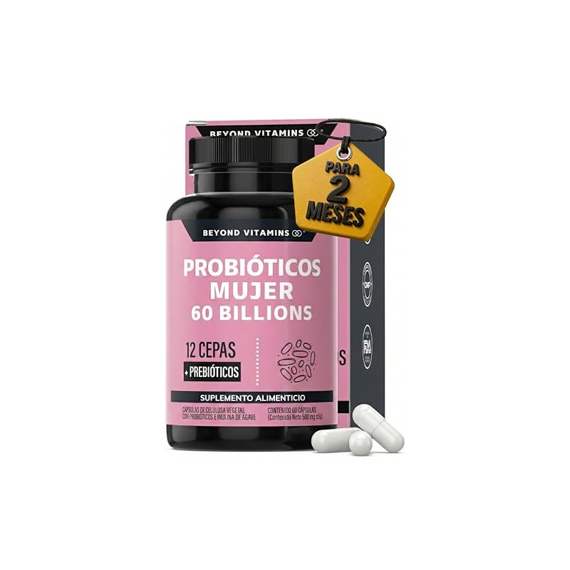 Probióticos Mujer Billion Prebióticos Inulina Agave Cepas Tecnología Microencapsulación Resistir