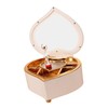 Music Box White Ballet Dancing Girl Heart Shaped Clear Melody