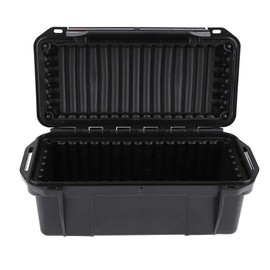 POENVFPO Outdoor Protective Hard Case Sealed Dry Box with Foam Pad, Plastic Survival Box Portable Shockproof Storage Case for Cameras, Equipments (Type C waterproof box: 200 * 98 * 82mm)