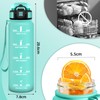 HoneyHolly Water Bottle, 1 Litre, Time Marking, Water Bottle, Leak-Proof,