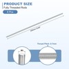 sourcing map 8Pcs M4-0.7x250mm Fully Threaded Rods, Threaded Rods Bar