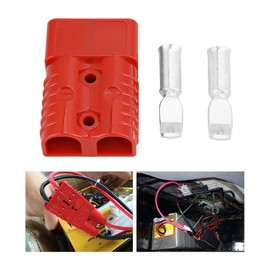 HEITIGN 12 * 9 * 3 2pcs 175A 600V Red Battery Quick Connect Plug Winch Connector Plug with 4 Accessories anderson connector 175a 2 4 175a-600v 4 awg