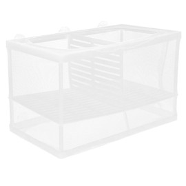 iplusmile Fish Tank Breeder Net: Aquarium Fish Breeding Box with Suction Cups Fry Hatchery Net Nursery Isolation Box Aquarium Mesh Nursery for Shrimp Betta Guppy,26 × 15 × 18 cm