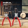 RAVN HAMAN 4 x Snap Ring Pliers 175 mm Red