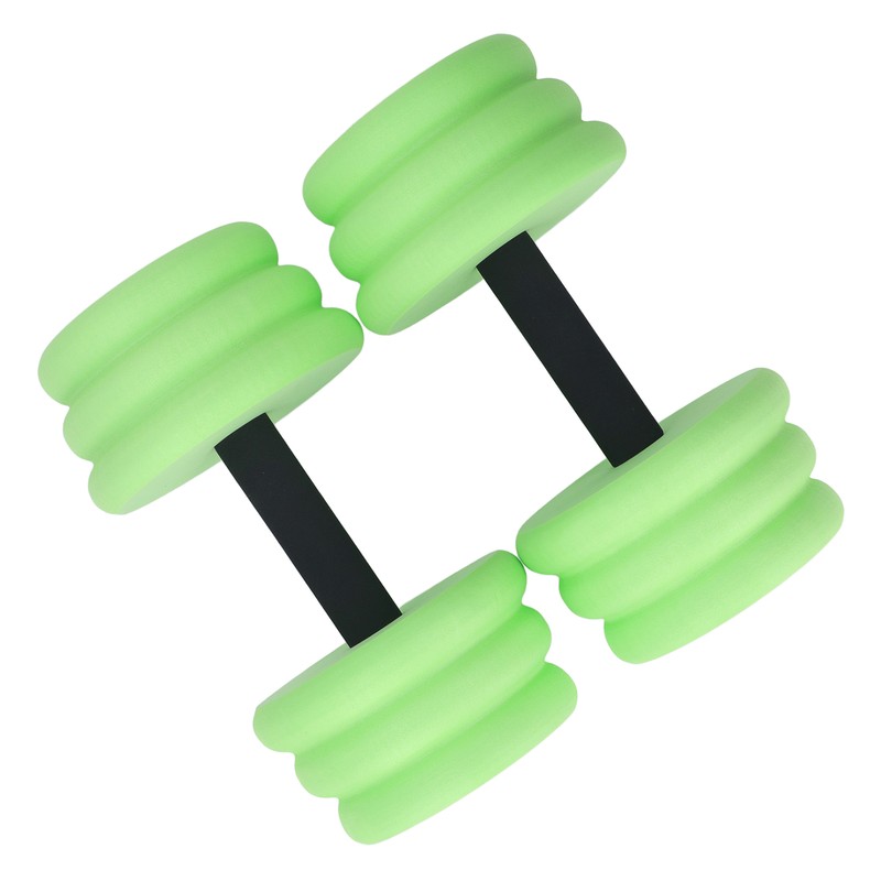 2pcs Floating Dumbbell EVA Thread Design Aquatic Exercise Dumbbell for