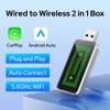 Genérico Adaptador 2en1 CarPlay Inalámbrico y Android Auto Inalámbrico, para