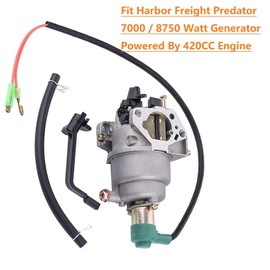 Annolai 8750 Generator Carburetor for Predator 420CC Harbor Freight Predator 420CC 5000 6000 7000 8750 6500 Watt 188F Generator 69671 68530 68525 69672 69674 68529 68526 13HP 14HP 15HP 16HP