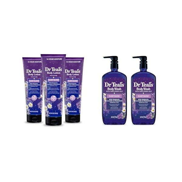 Dr Teal's Sleep Body Lotion (Pack of 3) & Body