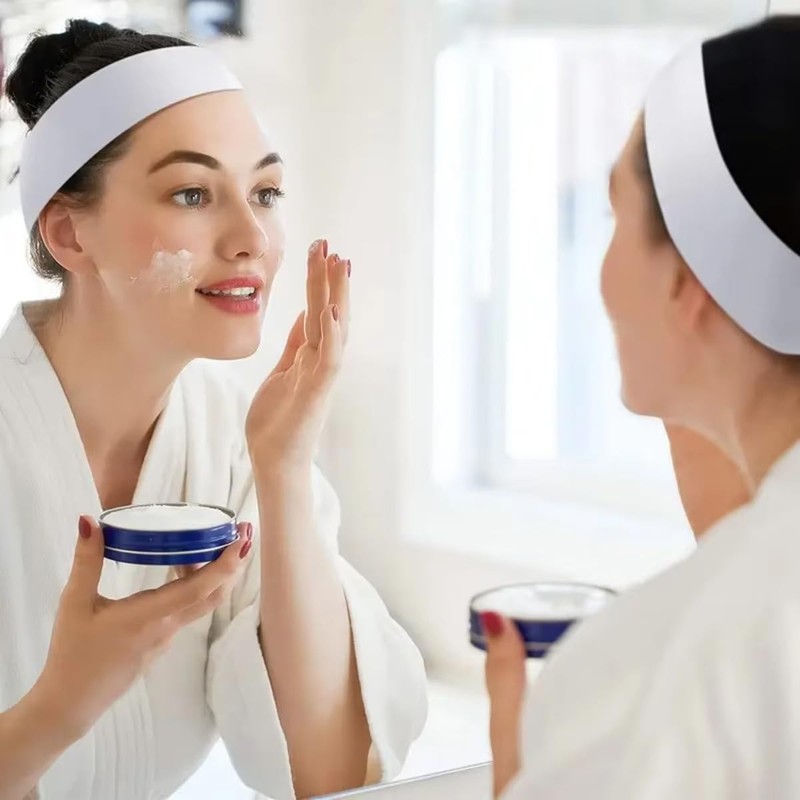 AIMALL 50PCS Disposable Non-Woven Velcro Hair Bands, 17.72 x 2.36