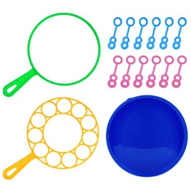 B bangcool B bangcool Big Bubble Wands Set: Large Bubble Maker, Giant Bubble Wand Bubbles Maker with Tray Bubble Sticks for Kids