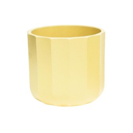 Ivyline Planter, Ceramic, Lemon Geo, 12 x 12cm